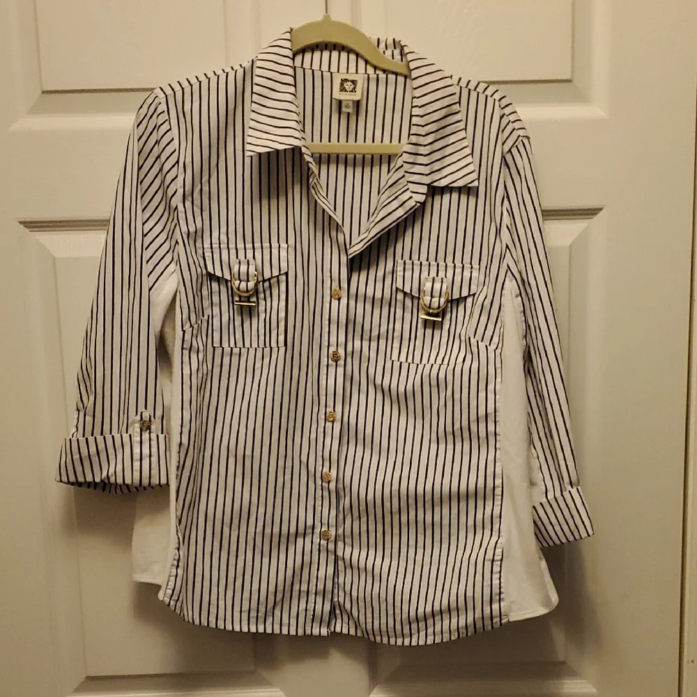 Anne Klein Button Down Shirt - Picture 1 of 6